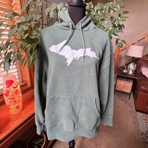 Green Hoodie with Yooper Graphic
